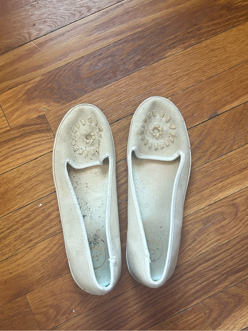 Jack Rogers Women's Cream Slip-On Boat Shoes